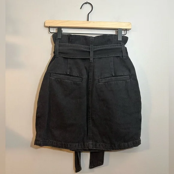 IRO Hovy Paperbag Mini Denim Skirt Sz 2 - Picture 5 of 11